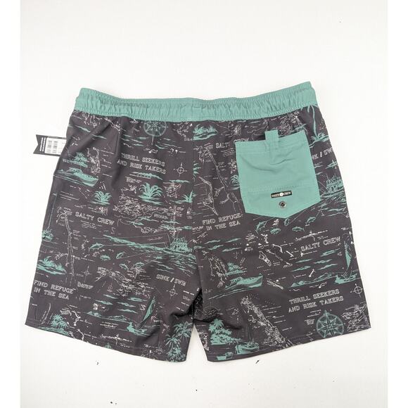 Salty Crew Men's Island Time Volley Swim Shorts - Large - Picture 6 of 6